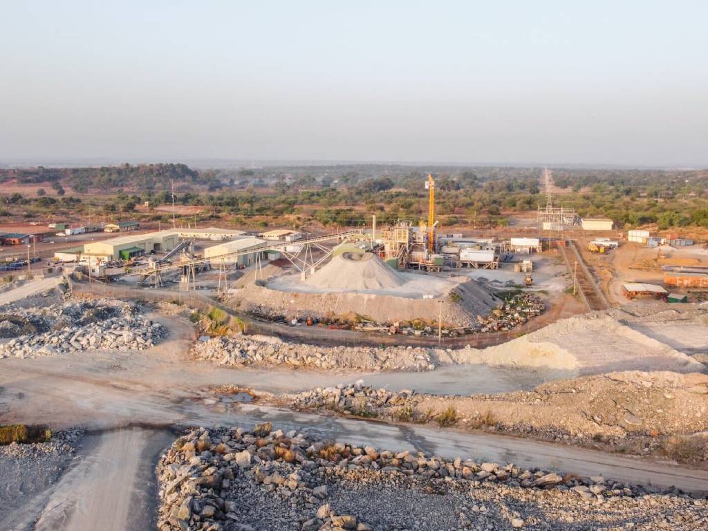 site de Roxgold Sanu vue aérienne